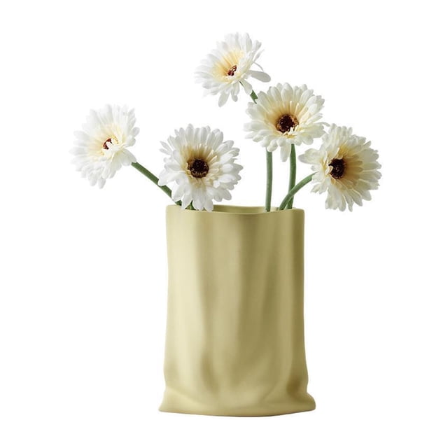 Florero de cerámica, arreglo floral for el hogar y la sala de estar, decoración de mesa del porche