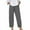 Dark Gray, variant on Hrsba Women's Winter Full Length Pants, Stretch Pants for Women Solid Color Dry Scrub Pants with Elastic Waist Drawstring Work Trousers with Pockets
