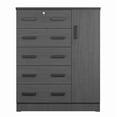 thumbnail image 5 of Better Home Products JCF Sofie 5 Drawer Wooden Tall Chest Wardrobe in Black, 5 of 8