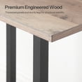 thumbnail image 4 of HOOBRO Narrow Side Table, 2-Tier Slim End Table with Charging Station, Skinny Nightstand with Open Storage, for Small Spaces, Living Room, Bedroom, Study,Gray and Black BG240UBZ01, 4 of 10