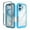 Blue, variant on Allytechgroup Clear Back Case for Apple iPhone 16 Pro, Not-Yellow Rugged PC TPU Hybrid Bumper Shockproof Protective Phone Case for iPhone 16 Pro, Purple
