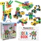 thumbnail image 1 of PicassoTiles STEM Learning Toys 105 Piece Building Block Set Kids Construction Engineering Kit Toy Blocks Children Early Education Playset w / IdeaBook, Power Drill, Clickable Ratchet, Age 3+ PTN105, 1 of 3