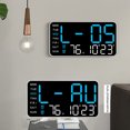 thumbnail image 2 of Cateissary Reloj de pared Digital ajustable con brillo, alarma de despertador activada por voz con pantalla de temperatura Decoración del hogar Estilo 7, 2 of 6