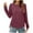 Wine, variant on Christmas Gift Ofreoo Women's Fashion Loose Solid Colors Sweater Long Sleeve Round Neck Sweater Top Business Casual Outfits for Women