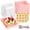 pink, variant on Pack of 20 small deli containers with transparent lids. Portable paper dessert boxes, baking boxes, 5-inch disposable food containers, suitable for cookies, cupcakes, sliced cakes, strawberries,
