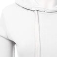 thumbnail image 6 of LEAVINGSUO Cardigan Sweaters for Women,Women Ladies Solid Hooded Pocket Long Sleeve Sweatshirt Pullover Tops Shirt, 6 of 6