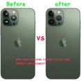 thumbnail image 4 of 3 Pieces OEM Original Rear Back Camera Sapphire Glass Lens Replacement + Adhesive Preinstalled + Repairing, 4 of 5