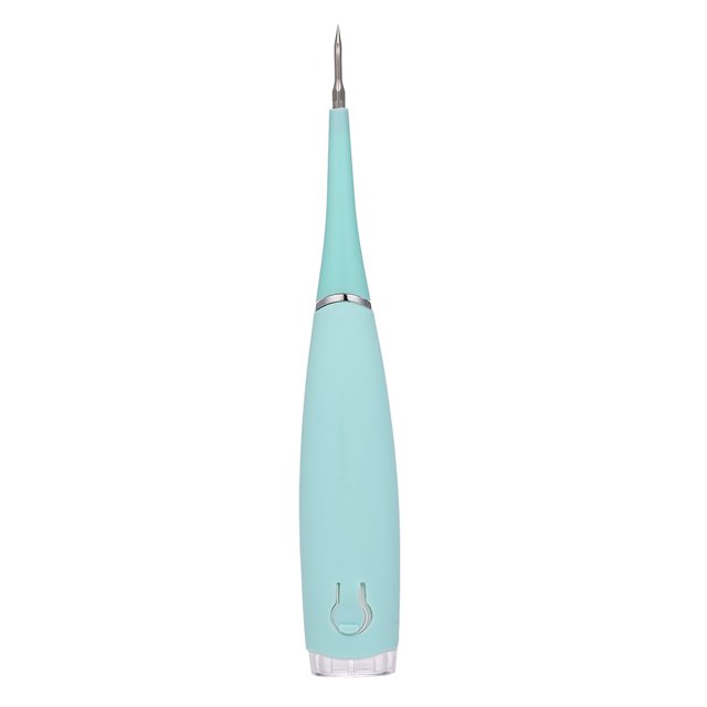 Limpiador dental eléctrico sónico para remover sarro y manchas, recargable USB, 5 velocidades ajustables, diseño impermeable IPX6, color azul.