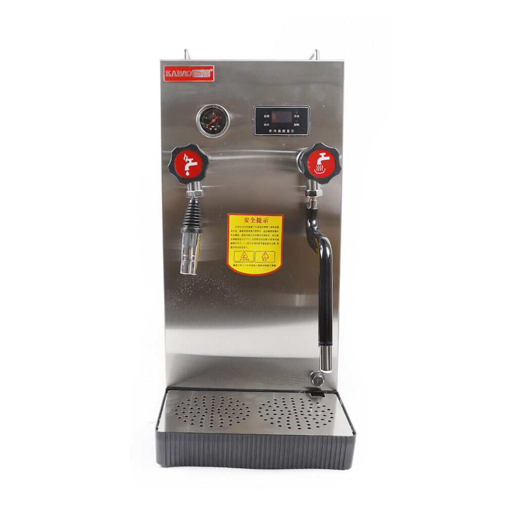 110V Espresso Coffee Foam Maker Stainless Steel Commercial Steam Boiling Water Frothing Machine