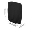 thumbnail image 2 of Unique Bargains Dustproof Outdoor Folding Chair Dust Cover 1pc Black, 2 of 5