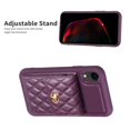 thumbnail image 3 of Dteck Wallet Case for iPhone XR, Cute Luxury Bag Design, Elegant Purse Flip Card Pouch Cover Soft PU Leather Case with Shoulder Strap,Deep Purple, 3 of 6
