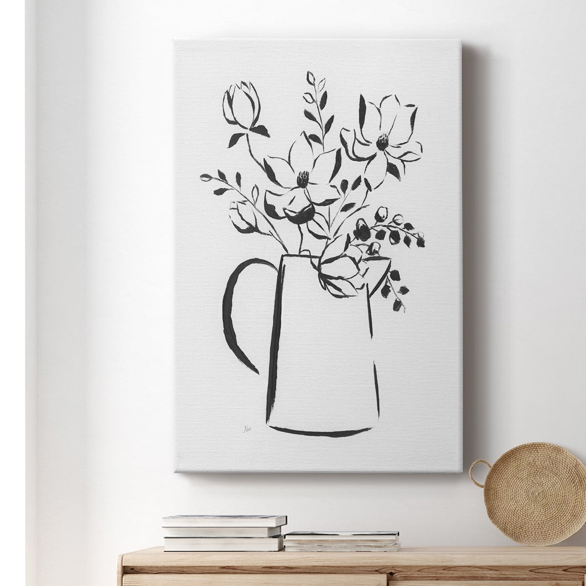 Sketchy Bouquet I Premium Gallery Wrapped Canvas - Ready to Hang