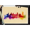 thumbnail image 3 of Buffalo, New York, Skyline Abstract, Tan (12x18 Wall Art Poster, Room Decor), 3 of 3
