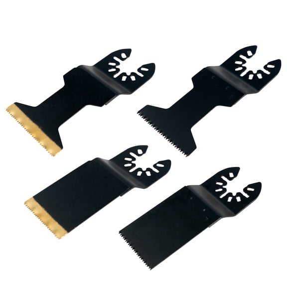 18 Pcs Multitool Blades,Oscillating Blades with Titanium Coating,Multifunctional Saw Blade,Multi Tool Blades Kits for Metal Nails,Wood And Plastic