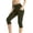 Z11 Army Green, variant on High Waisted Yoga Capris for Women with Pockets Squat Proof Capris Leggings Running Gym Athletic Training Stretchy Cropped Pants S