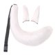 thumbnail image 1 of 3 uds orejas de peluche y cola conjunto disfraz para baile de mujeres niñas blanco Zulema Traje de juego de cosplay, 1 of 8