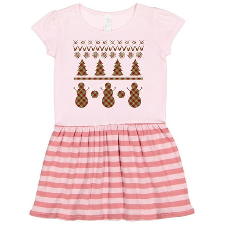 

Inktastic Ugly Christmas Sweater Gift Toddler Girl Dress
