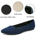 thumbnail image 4 of Women's Wide Width Flat Shoes - Comfortable Ladies Pointed Suede Elegant Office Anti Slip Sole Ballet Flats., 4 of 8
