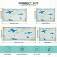 thumbnail image 3 of GZHJMY Cute Airplane in Kindergarten Style Zippered Velvet Pillowcases,Super Soft and Cozy Luxury Plush Pillow Case Bed Pillow Pillowcases, 20x26 Inches Home Decor, 3 of 7
