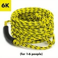 thumbnail image 5 of BIQIANWO 1pc 60ft Heavy-Duty Yellow PE Boat Tow Rope for Tubing - UV Resistant, Thick Floating Foam Wakeboard Tube, Ideal for 1-3 or 1-6 Person Water Skiing & Summer Sea Fun, Ski Boat Accessories, 5 of 9