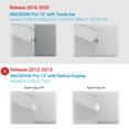 thumbnail image 3 of IBENZER New 2022 2021 2020 MacBook Pro 13 Inch Case M1 A2338 A2289 A2251 A2159 A1989 A1706 A1708 Hard Shell Case&Keyboard Cover&Screen Film for Apple Mac Pro 13 Touch Bar, Crystal Clear, W-T13-CYCL+2, 3 of 10
