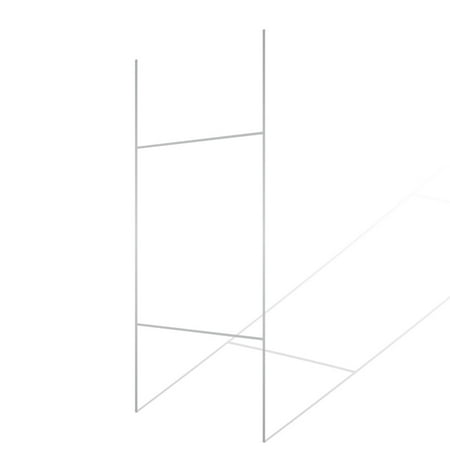 VictoryStore Standard H Frame Wire Stakes  10  x30  Pkg of 50  - Yard Sign Stake - Use with 4mm Corrugated Signs  Made of Zinc