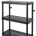 thumbnail image 6 of Gracious Living Fixed Height 4 Shelf Medium Duty Black, 6 of 6