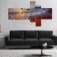 thumbnail image 2 of Design Art - Stunning Ocean Beach at Sunset, 2 of 2