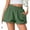 Army Green #11, variant on Women's Summer Casual Ruched Bubble Shorts Elastic High Waist Loose Fit Solid Beach Lounge Vacation Shorts XL