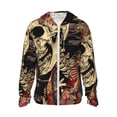 thumbnail image 2 of Lsque Gothic Eastern Floral Skull UPF 50+ Lightweight Sun Protection Men's Women's Long Sleeve Shirt, Hoodie Performance -XX-Large, 2 of 9