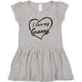 thumbnail image 3 of Inktastic I Love My Granny in Black Chalk Heart Girls Toddler Dress, 3 of 5