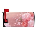 thumbnail image 3 of Ryvnso Mailbox Cover Magnetic Peony Flower Mailbox Wrap Large Size 25.5x21 Inch, 3 of 8