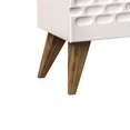 thumbnail image 5 of Eggea Modern Engineered Wood TV Stand for TVs up to 80”, White & Oak Veneer, 5 of 7