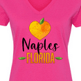 thumbnail image 4 of Inktastic Naples Florida Orange in Heart Women's V-Neck T-Shirt, 4 of 5