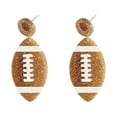 thumbnail image 3 of Ball Acrylic Football Basketball Baseball Football Earrings Mother's Day Birthday Anniversary Gifts for Mom Of The Day, 3 of 7
