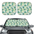 thumbnail image 2 of Saiise Lotus Flower1 for Foldable Car Sun Shades (2-Pack) Offer Sun Protection with an Easy-fold Design for Convenient Windshield Shading-Large, 2 of 6