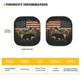 thumbnail image 5 of KUIFORTI 2Pcs Car Windshield Sun Shade, Universal Foldable Windshield Cover Sun Shade for SUV Trucks Sedan,Cool Design Auto Front Window Shade, Bear Mountain Fourth of July Flag, 5 of 5