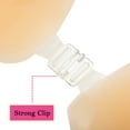 thumbnail image 7 of SAYFUT Women 's Strapless Invisible Bra Backless Self-Adhesive Push Up Sticky Bras With Strong Clip and Flower Nipple Covers, 7 of 7