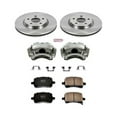 thumbnail image 2 of PowerStop Front Stock Replacement Brake Pad and Rotor Kit with Calipers Fits: CHEVROLET PONTIAC SATURN Select Models KCOE1610A, 2 of 7