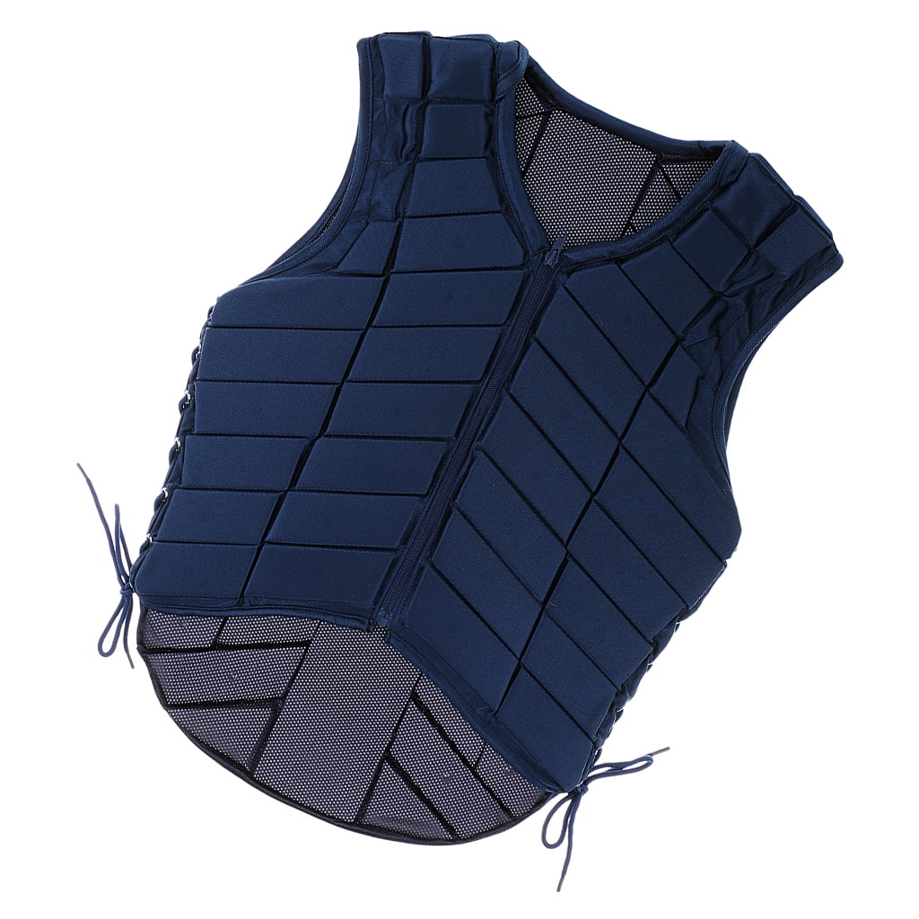 Safety Equestrian Horse Riding Vest Protective Body Protector Navy Adult 3XL 