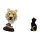 thumbnail image 5 of Figura decorativa de resina con cabeza de gato y tigre, ideal para decorar escritorios, entradas, salas de estar, estanterías, o pasillos., 5 of 8