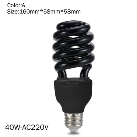

40W Spiral Energy Saving CFL Light Bulb Medium Base Blacklight Lamp Bulb Multifunction Light New.