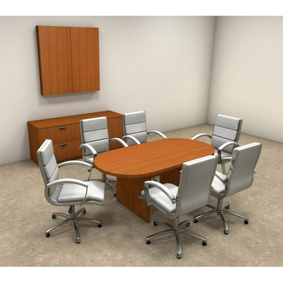 Modern Racetrack 6' Feet Conference Table, #OT-SUL-C1