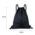thumbnail image 5 of Visland Drawstring Backpack String Bag Sackpack Water Resistant Nylon for Gym Shopping Sport Yoga, 5 of 7