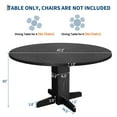 thumbnail image 3 of Danolapsi 47 Inch Round Dining Table for 4,Farmhouse Wood Kitchen Table, Circle Dinner Table for Kitchen, Living Room, Dining Room,table only, 3 of 8