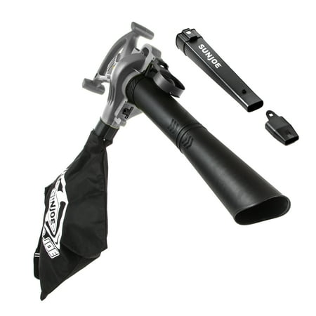 Sun Joe SBJ603E-GRY-RM 3-in-1 Electric Blower | 240 MPH · 13 Amp | Vacuum · Mulcher · Grey (Refurbished)