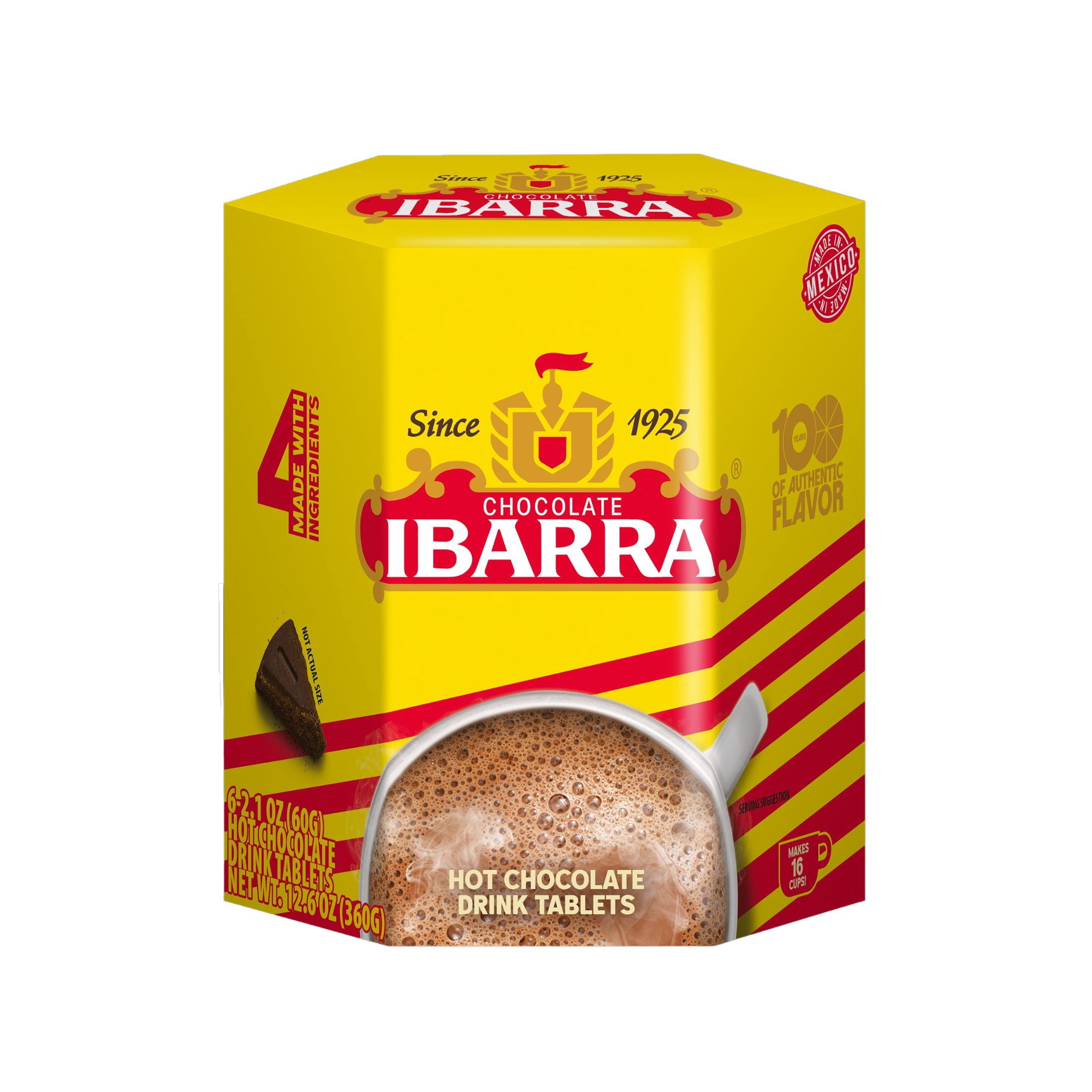 (3 pack) Ibarra Hot Chocolate Mix, Mexican Chocolate, 12.6 oz, 1 Count