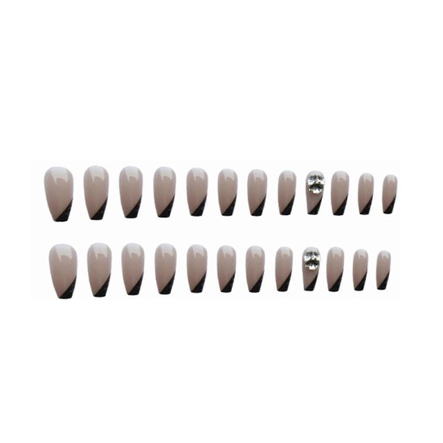 24pcs Butterfly Print Wear Long Paragraph Fashion Manicure Patch False Nails