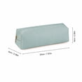 thumbnail image 2 of Small Pencil Case PU Leather Zipper Pouch, Minimalist Pen Bag for School Office Travel, Compact Stationery Organizer for Teens Adults, Blue, 2 of 7