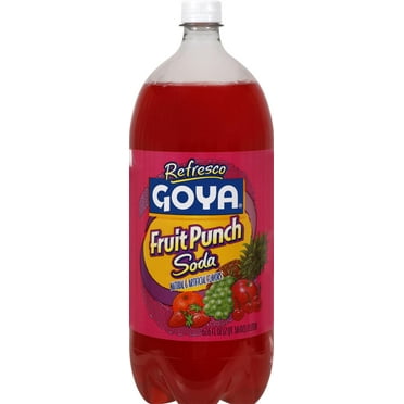 Goya Foods Fruit Punch Soda, 2 Liter